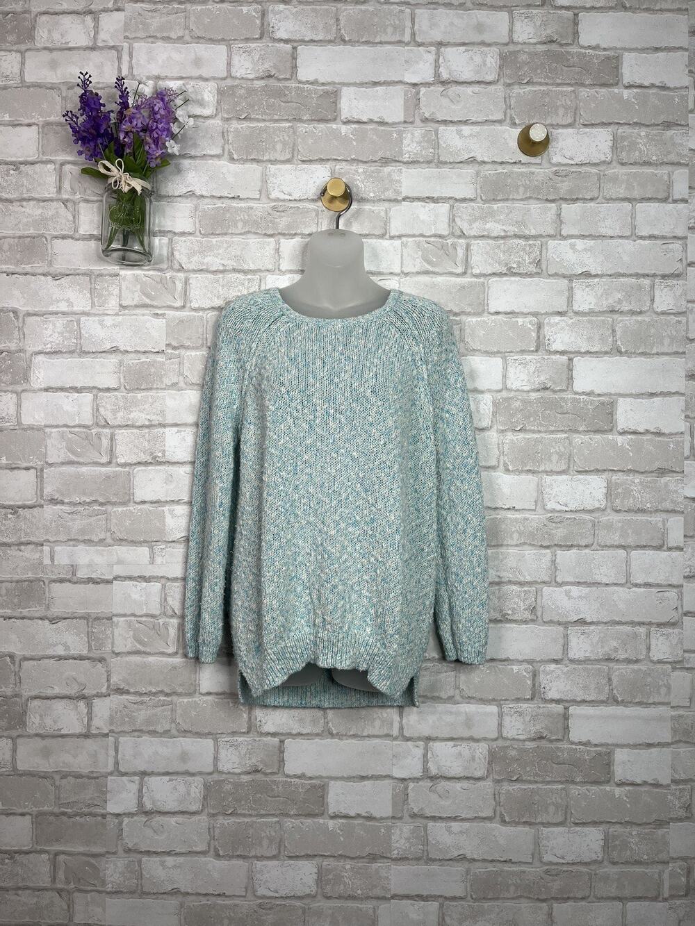 Hinge Light Blue Oversized Sweater